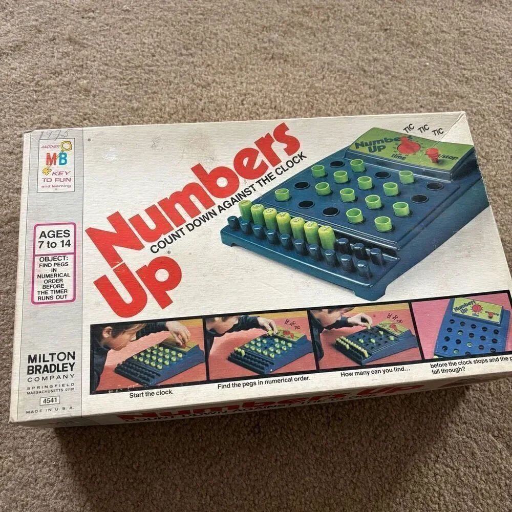 Vintage Numbers Up 1975 Count Down Against The Clock Game -Working-Complete-